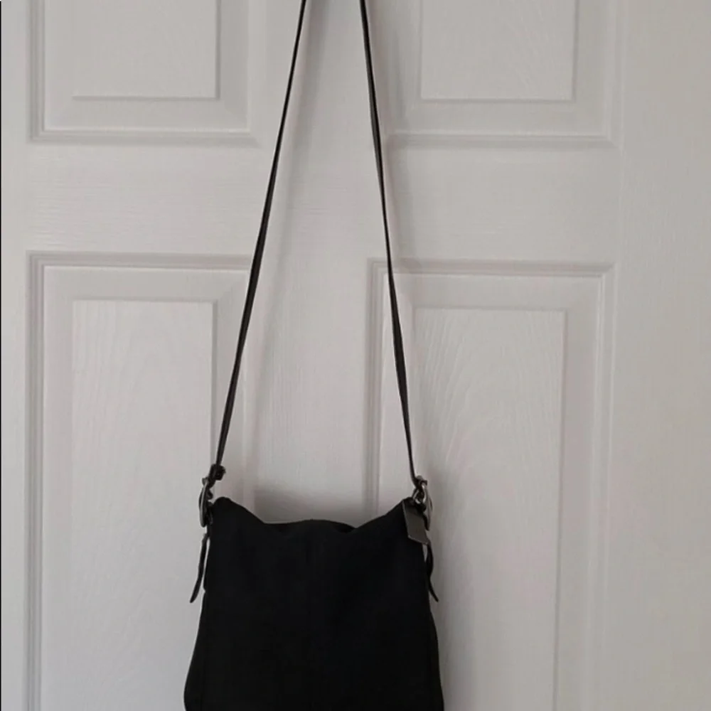 Coach black nylon/leather messenger bag #6253 - Picture 6 of 7